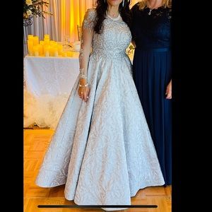 Silver Sherri Hill Gown